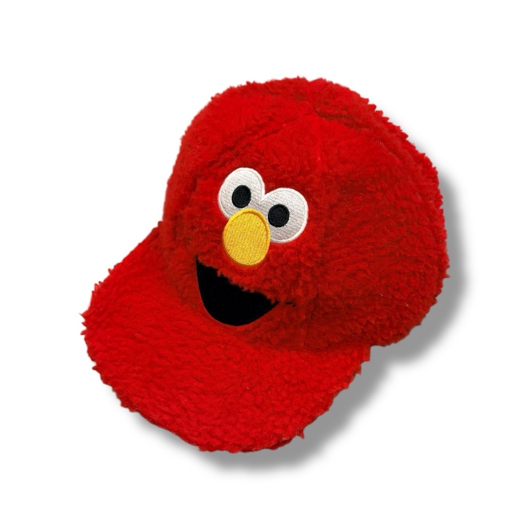 Sesame Street Elmo Fuzzy Baseball Cap – Red